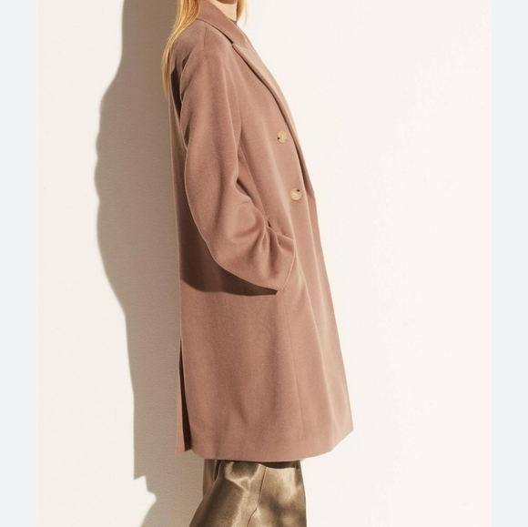 New) VINCE Luxe Wool Car Coat in Mauve. Oversize. XS v773691371 - Picture 5 of 16